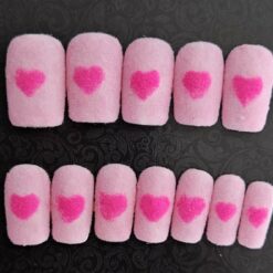 Velvet Pink Hearts